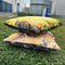 ZenXhome-Jeroen Bosch- Jheronimus Bosch- Tuin der Lusten- Hel- Hoogwaardig sierkussen met riets- 44cm X 44cm inclusief kussen- Dutch Design Product