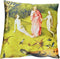 ZenXhome-Jeroen Bosch- Jheronimus Bosch- Tuin der Lusten- Hemel- Hoogwaardig sierkussen met riets- 44cm X 44cm inclusief kussen- Dutch Design Product