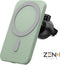 ZenXstore MagSafe Autolader met Telefoonhouder voor iPhone Pro / 14/13/12 - Draadloos Opladen en Magnetische Bevestiging - Groen