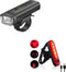 ZENXSTORE USB Oplaadbare Fietslamp Set - Voorlicht en Achterlicht - Heldere LED Fietsverlichting met 4 Lichtstanden - Waterbestendig