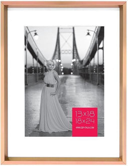 ZEP - Aluminium Foto Frame Yvette Bruin voor foto 13x18 / 18x24 cm - ALPC24