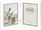 ZEP - Duo Houten Fotolijst Sion 2Q Wit / Grijs voor foto's 2x 13x18 (34x22 cm) - CD787