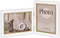ZEP - Duo Houten fotolijst wit/bruin Ayas 2L voor 2 foto's 10x15 - CV436