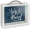 ZEP - hout/glas spaarpot Smith met tekst TIME TO DREAM formaat 6,5 x 21 cm - RM4143