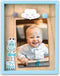 ZEP - Houten Baby Fotolijst met Giraffe Ryan Blauw voor foto 10x15 - VG546B