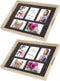ZEP - Houten foto dienblad bruin formaat 44 x 34 cm voor 5 foto's - W0099