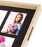 ZEP - Houten foto dienblad bruin formaat 44 x 34 cm voor 5 foto's - W0099