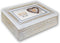 ZEP - Houten Foto opbergdoosje Zacapa Box Bruin / Wit op deksel een foto 15x20 (24x19x6 cm) - EZ599