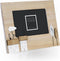 ZEP - Houten Fotolijst Ceglie met Huisjes in bruin / wit voor 1 foto 10x15 cm - HY9264