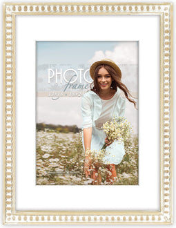 ZEP - Houten Fotolijst Coira Bruin / Wit met Passe-Partout voor foto 13x18 / 18x24 - UT7218