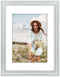 ZEP - Houten Fotolijst Coira Wit / Grijs met Passe-Partout voor foto 13x18 / 18x24 - UT7718