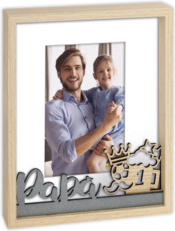 ZEP - Houten Fotolijst Danilo met tekst PAPA voor foto formaat 10x15 cm - PQ4546