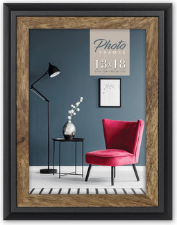 ZEP - Houten Fotolijst Enna Zwart / Bruin voor foto 13x18 - EG457L