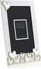 ZEP - Houten fotolijst Lavinia wit met hartjes voor foto formaat 20x30 cm - EA8823