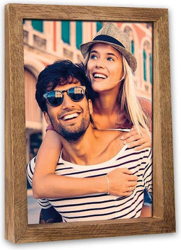 ZEP - Houten fotolijst Marne verticaal bruin voor foto formaat 10x15 - BM461V