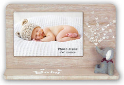ZEP - Houten fotolijst op plankje Dumbo met olifantje voor foto 10x15 - WG6546