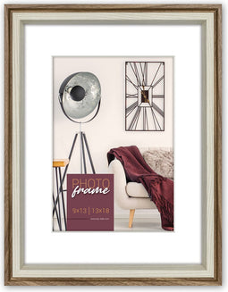 ZEP - Houten fotolijst Palmi Bruin met Passe-Partout voor foto 15x20/20x30 - DN923B