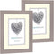 ZEP - Houten fotolijst taupe met passe-partout Regent 2 formaat 15x20 / 20x30 cm - V32232