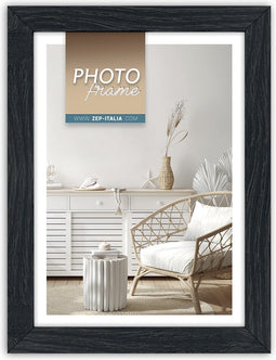 ZEP - Houten Fotolijst Vivan 1 Zwart voor foto formaat 13x18 - V33571