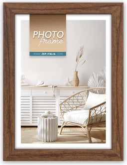 ZEP - Houten Fotolijst Vivan 8 Donkerbruin voor foto formaat 15x20 - V33688
