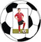 ZEP - Houten fotolijst Voetbal zwart/wit verticaal voor foto formaat 10x15 - PW3064V