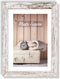 ZEP - Houten fotolijst wit/bruin Nelson 6 voor foto formaat 30x40 - V21346