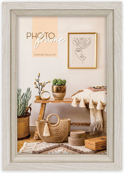 ZEP - Houten Fotolijst Zara B in grijs / bruin voor foto 13x18 cm - VZ657B