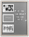 ZEP - Houten Galerie / Multi Fotolijst / letterbord Lumiere voor 3 foto's 10x15 incl. letters - LE1575