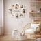 ZEP - Houten Multi Fotolijst Chieri wit met metalen tekst Family voor foto's 4x 10x15 en 4x 13x18 (afmeting 68x56 cm) - UT888