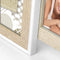 ZEP - Houten multi Fotolijst Desio in bruin en wit voor 4 foto's 2x 10x15, 1x 10x10 en 1x 13x18 cm (afmeting 37 x 34,5 cm) - ZD843