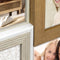 ZEP - Houten multi Fotolijst Desio in bruin en wit voor 4 foto's 2x 10x15, 1x 10x10 en 1x 13x18 cm (afmeting 37 x 34,5 cm) - ZD843