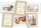 ZEP - Houten multi Fotolijst Favignana Bruin / Wit voor 6 foto's 10x15 (formaat 48x34 cm) - DB886