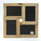 ZEP - Houten Multi Fotolijst Molvano wit/bruin voor 4 foto's 10x15 (afmeting 35x35 cm) - WW435