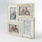 ZEP - Houten Multi Fotolijst Molvano wit/bruin voor 4 foto's 10x15 (afmeting 35x35 cm) - WW435