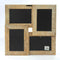 ZEP - Houten Multi Fotolijst Molvano wit/bruin voor 4 foto's 10x15 (afmeting 35x35 cm) - WW435