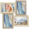 ZEP - Houten Multi Fotolijst Oberg 4Q Bruin / Crème voor 4 foto's formaat 10x15 (afmeting 32x32 cm) - DT987