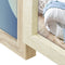 ZEP - Houten Multi Fotolijst Oberg 4Q Bruin / Crème voor 4 foto's formaat 10x15 (afmeting 32x32 cm) - DT987
