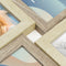 ZEP - Houten Multi Fotolijst Oberg 4Q Bruin / Crème voor 4 foto's formaat 10x15 (afmeting 32x32 cm) - DT987