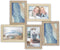 ZEP - Houten Multi Fotolijst Oberg 5Q Bruin / Crème voor 5 foto's formaat 10x15 (afmeting 42x35 cm) - DT996