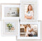 ZEP - Houten Multi Fotolijst Sedan grijs / wit voor foto's 2x 10x15, 1x 10x10, 1x 13x18 (afmeting 38,5x37 cm) - NC744