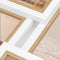 ZEP - Houten Multi Fotolijst wit/bruin Ayas 6Q voor 4 foto's 10x15 (afmeting 45,5x32 cm) - CV662