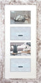 ZEP - Houten multi fotolijst wit/bruin Nelson 6 4Q voor 4 foto's 10x15 - V24106