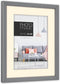ZEP - Kunststof Fotolijst Edison Grijs met Passe-Partout voor foto 10x15 / 15x20 cm - NP68G