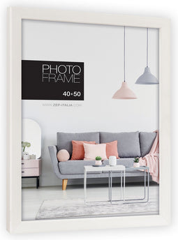 ZEP - Kunststof Fotolijst Edison Wit voor foto 50x70 cm - NP75B