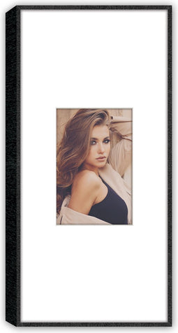 ZEP - Kunststof Fotolijst Shelby A Zwart met Passe-Partout voor foto 10x15 (18x38,5 cm) - BP3615