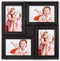 ZEP - Kunststof Multi Fotolijst Malaga Zwart voor 4 foto's 10x15 (afmeting 31x31 cm) - H032B