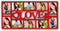 ZEP - Kunststof Multi Fotolijst Reus Rood voor foto 10 foto's 10x15 (afmeting 67,5x33,5 cm) - XB5055R