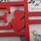 ZEP - Kunststof Multi Fotolijst Reus Rood voor foto 10 foto's 10x15 (afmeting 67,5x33,5 cm) - XB5055R