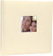 ZEP - Linnen Fotoalbum Creme met venster, 60 pagina’s wit, 31x31 cm - OW313130
