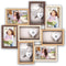ZEP - Montreaux houten galerie / multi fotolijst in bruin tinten voor 8 foto's 13x18 (formaat 53 x 53 cm) - TY013
